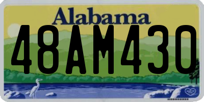 AL license plate 48AM430