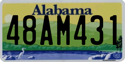 AL license plate 48AM431