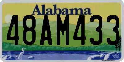 AL license plate 48AM433