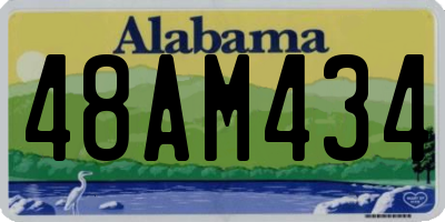 AL license plate 48AM434