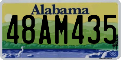 AL license plate 48AM435