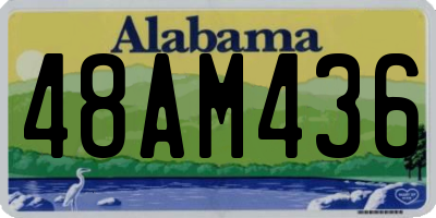 AL license plate 48AM436