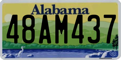 AL license plate 48AM437