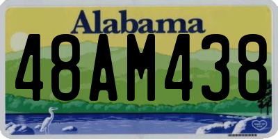 AL license plate 48AM438