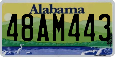 AL license plate 48AM443