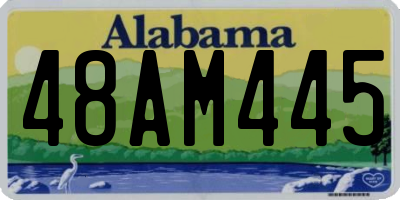 AL license plate 48AM445