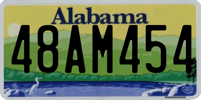 AL license plate 48AM454