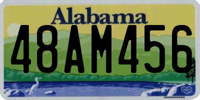 AL license plate 48AM456