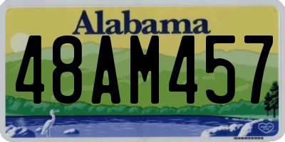 AL license plate 48AM457