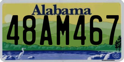 AL license plate 48AM467