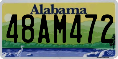 AL license plate 48AM472