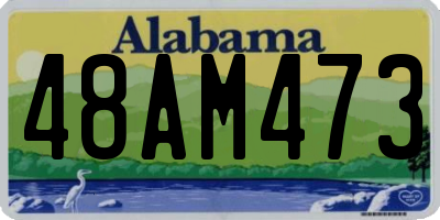 AL license plate 48AM473