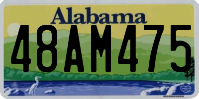 AL license plate 48AM475