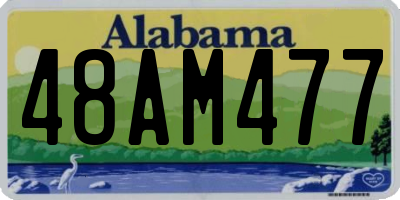 AL license plate 48AM477