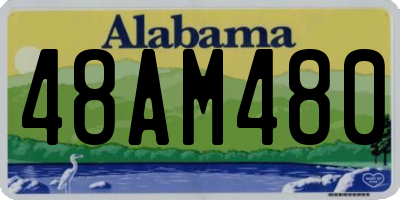 AL license plate 48AM480