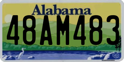AL license plate 48AM483
