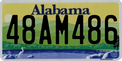 AL license plate 48AM486