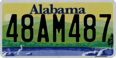 AL license plate 48AM487