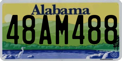 AL license plate 48AM488