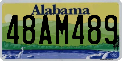 AL license plate 48AM489