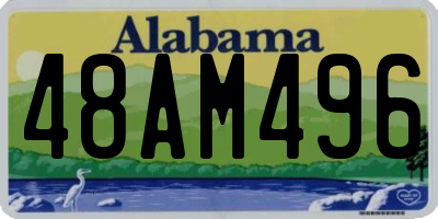 AL license plate 48AM496