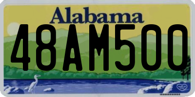 AL license plate 48AM500