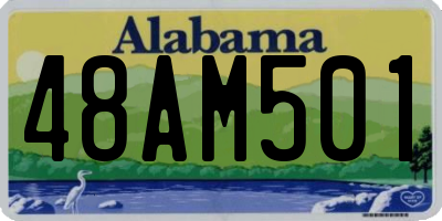 AL license plate 48AM501
