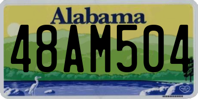 AL license plate 48AM504