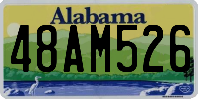 AL license plate 48AM526