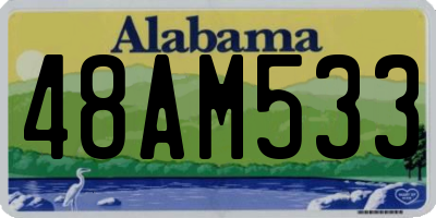 AL license plate 48AM533