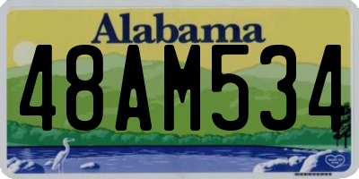 AL license plate 48AM534