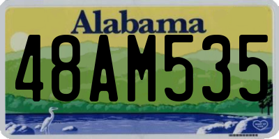 AL license plate 48AM535