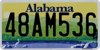AL license plate 48AM536