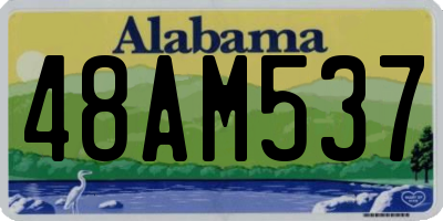 AL license plate 48AM537
