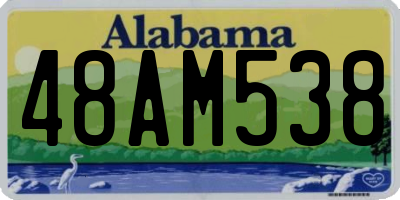 AL license plate 48AM538