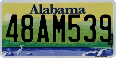 AL license plate 48AM539