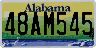 AL license plate 48AM545
