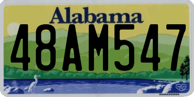 AL license plate 48AM547