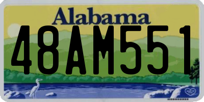 AL license plate 48AM551