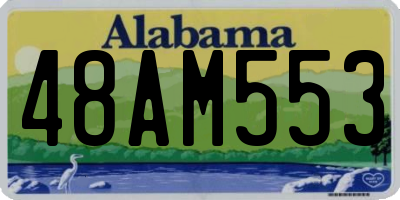 AL license plate 48AM553