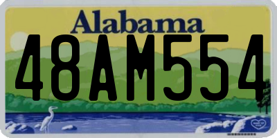 AL license plate 48AM554