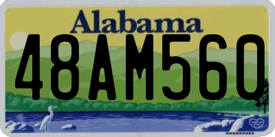 AL license plate 48AM560