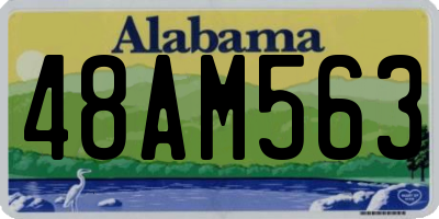 AL license plate 48AM563