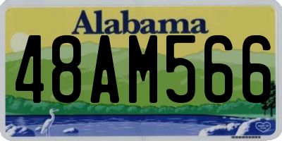 AL license plate 48AM566