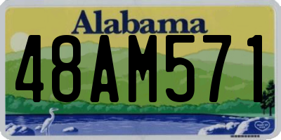 AL license plate 48AM571