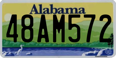 AL license plate 48AM572