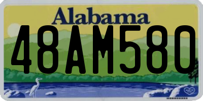 AL license plate 48AM580
