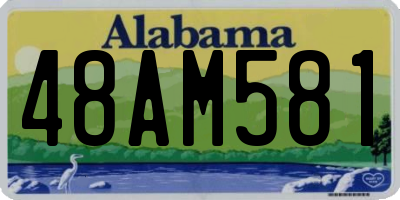 AL license plate 48AM581