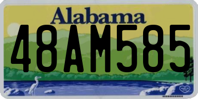 AL license plate 48AM585