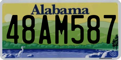 AL license plate 48AM587